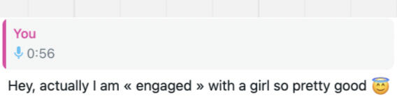 Client got engaged!